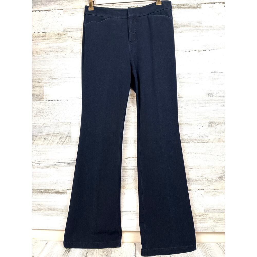 Lafayette 148 Black Flare Leg Ankle Pants Womens 8 Designer Casual Chic